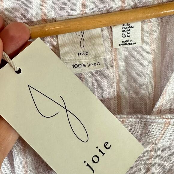 JOIE 100% Linen beach‎ dress cover up Woman’s Medium NWT summer lagenlook - Picture 6 of 8